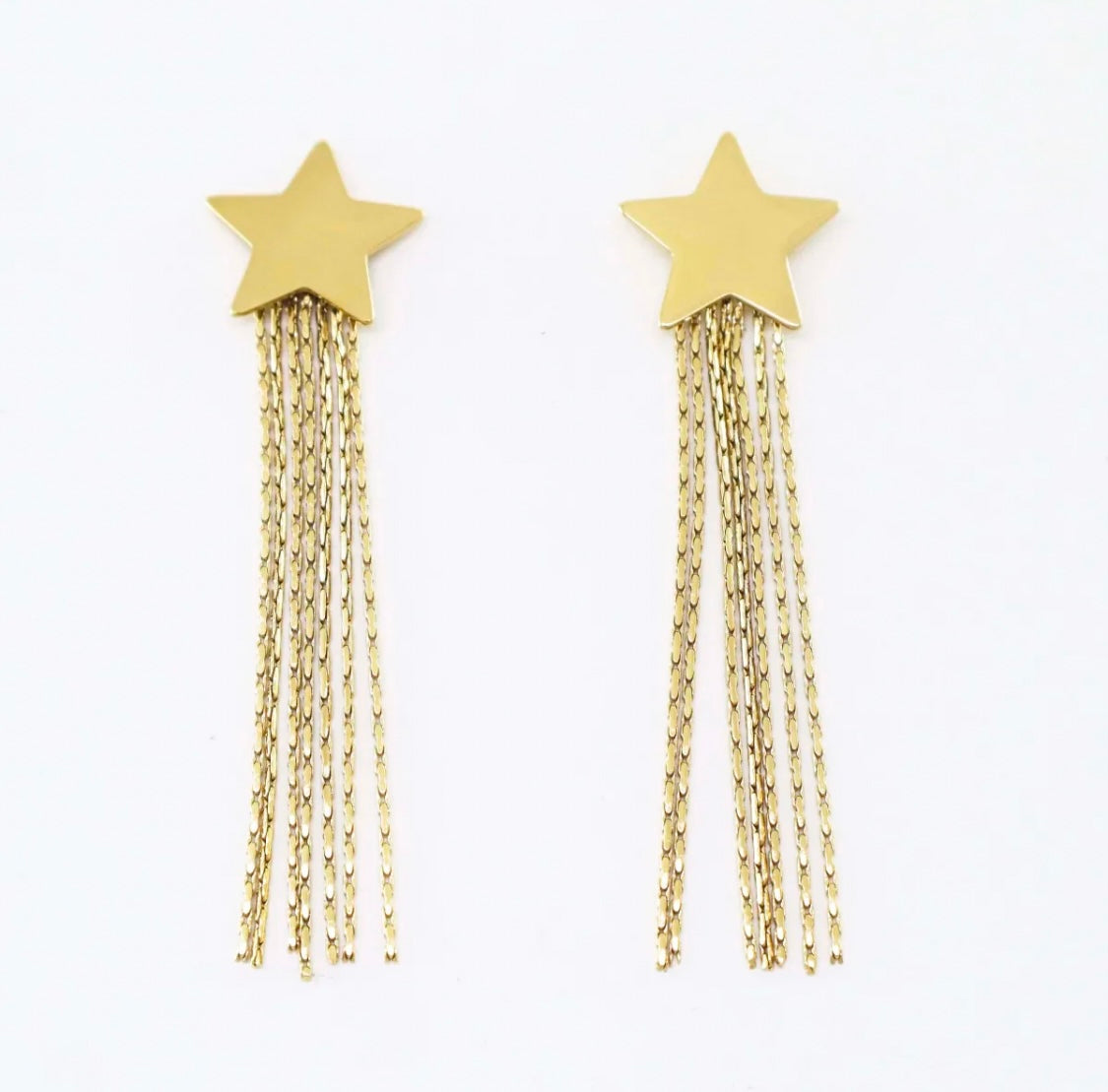 Pendientes cascada estrella