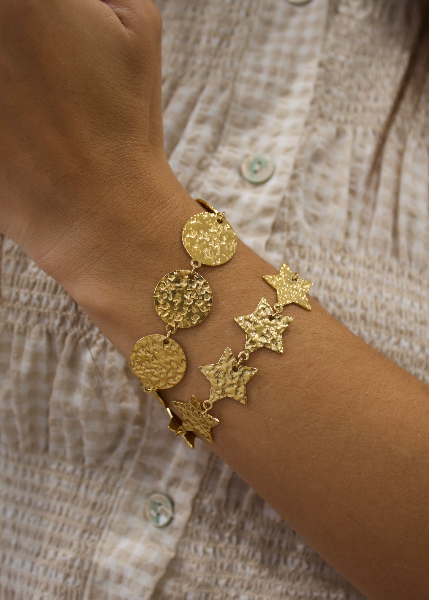 Pulsera chapas círculo