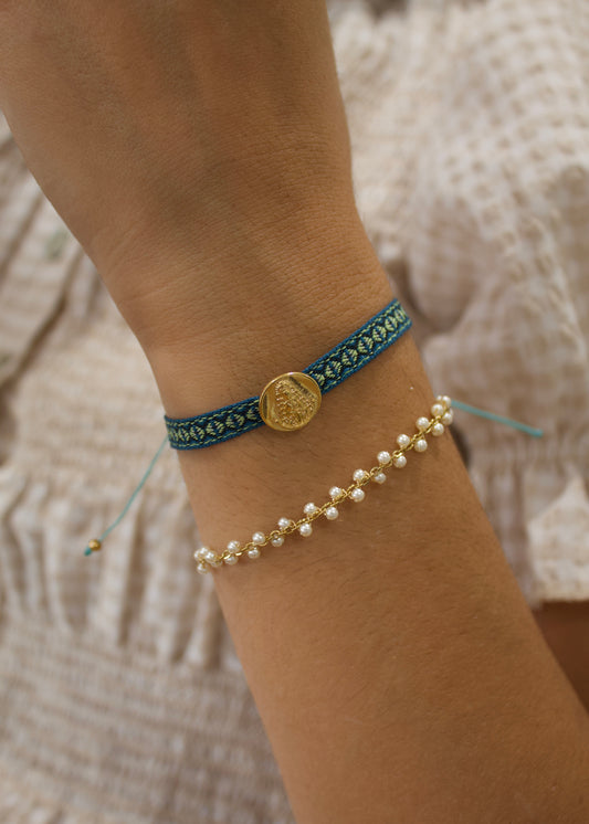 Pulsera mini perlas
