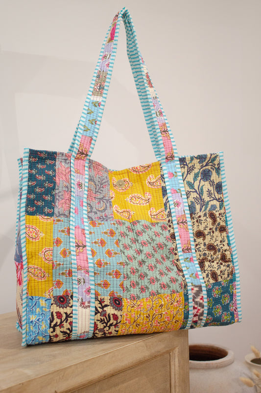 Bolso indio azul claro