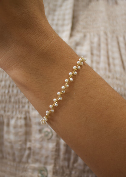 Pulsera mini perlas