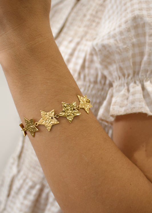Pulsera chapas estrella