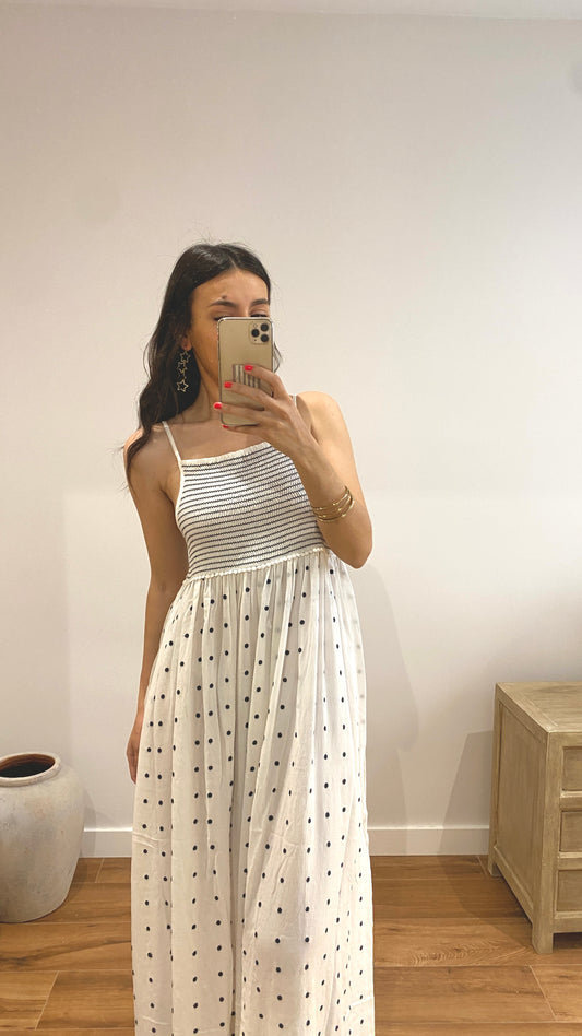 Vestido flores bordadas