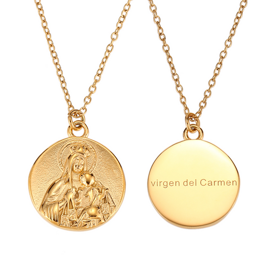 Collar medalla virgen del Carmen