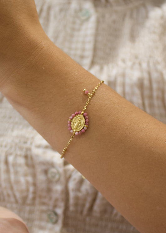 Pulsera milagrosa rosa