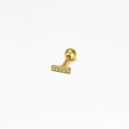 Piercing barra de circonitas