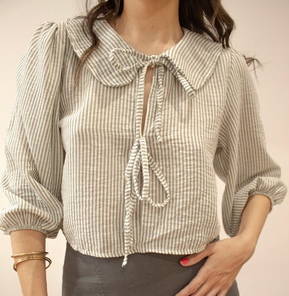 Blusa rayas verdes