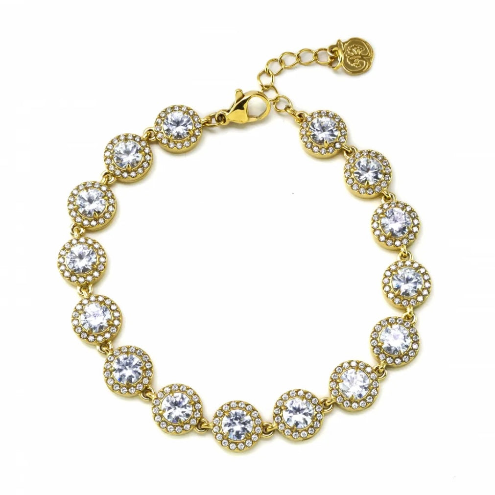 Pulsera cuentas zirconitas