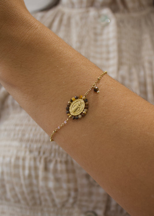 Pulsera milagrosa ojo de tigre