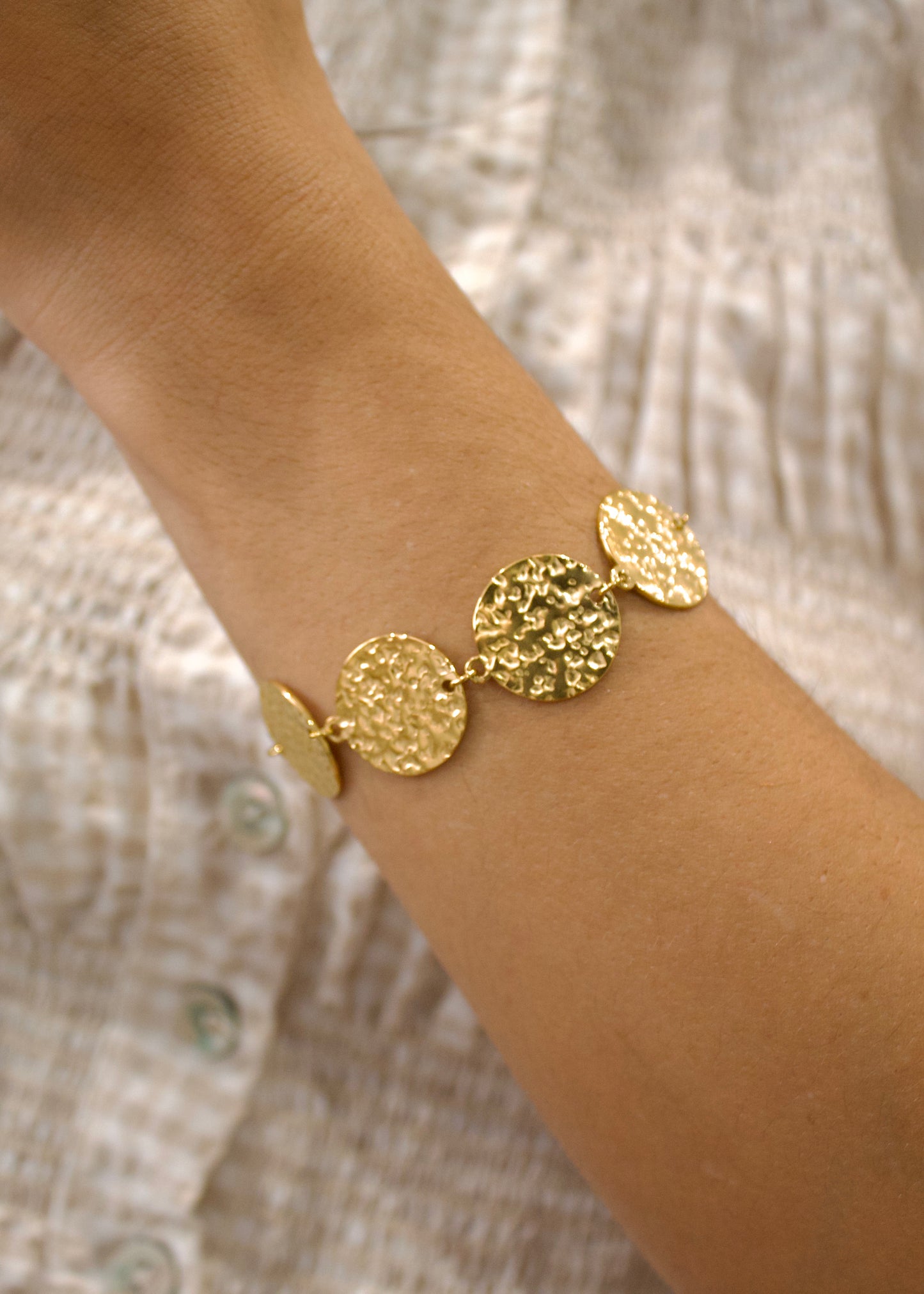Pulsera chapas círculo