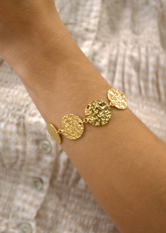 Pulsera chapas círculo