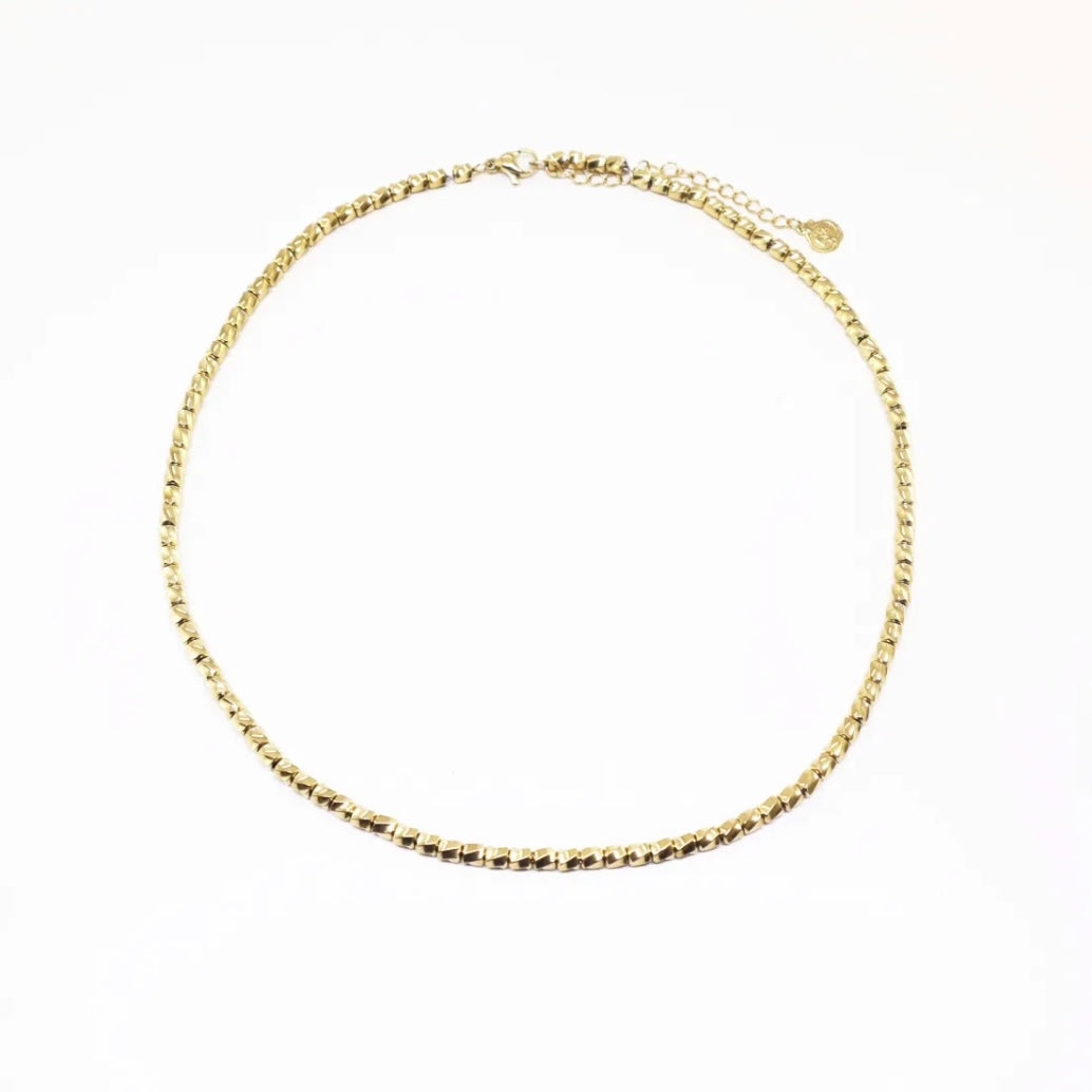 Collar cuentas zigzag