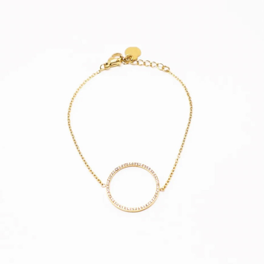 Pulsera círculo circonitas