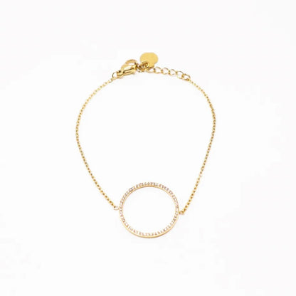 Pulsera círculo circonitas