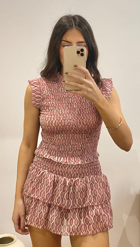 Falda pantalón estampada