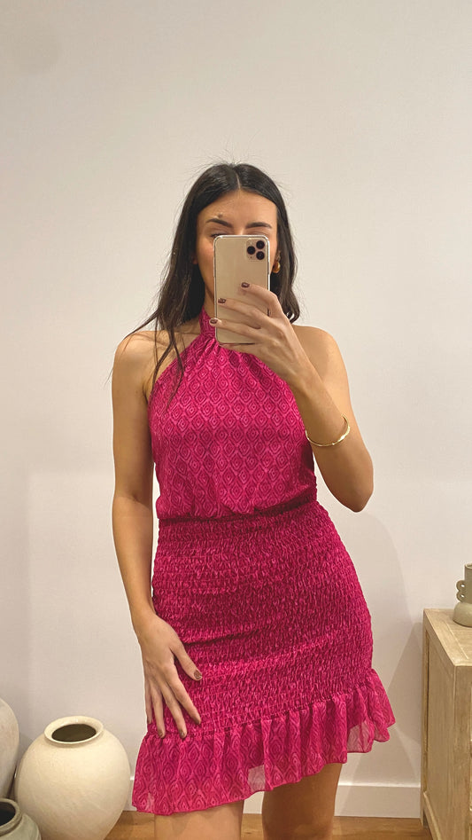 Vestido falda nido de abeja