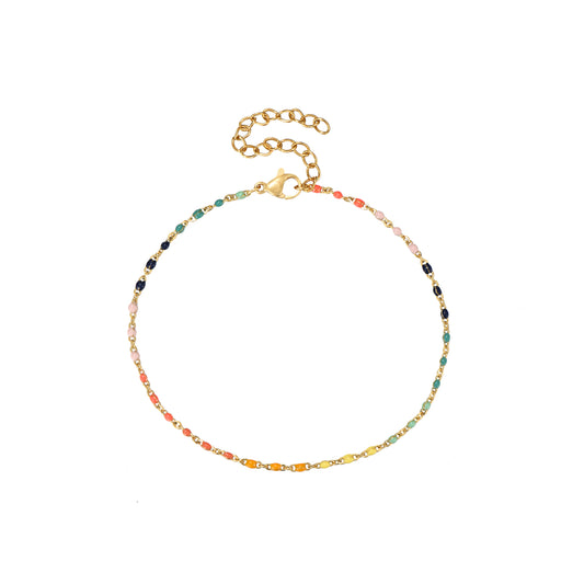 Pulsera bolitas multicolor