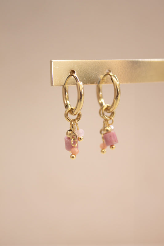 Pendientes croatia rosa